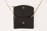 Kiko Leather Flap Clutch - Flyclothing LLC