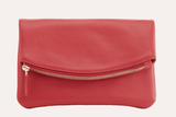 Kiko Leather Flap Clutch - Flyclothing LLC