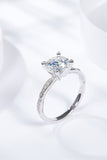 1.5 Carat Moissanite Side Stone Ring - Flyclothing LLC