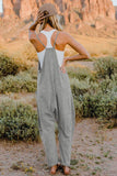 Double Take  V-Neck Sleeveless Jumpsuit with Pocket - Trendsi