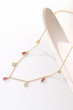 18K Gold Plated Multi-Charm Chain Necklace - Flyclothing LLC