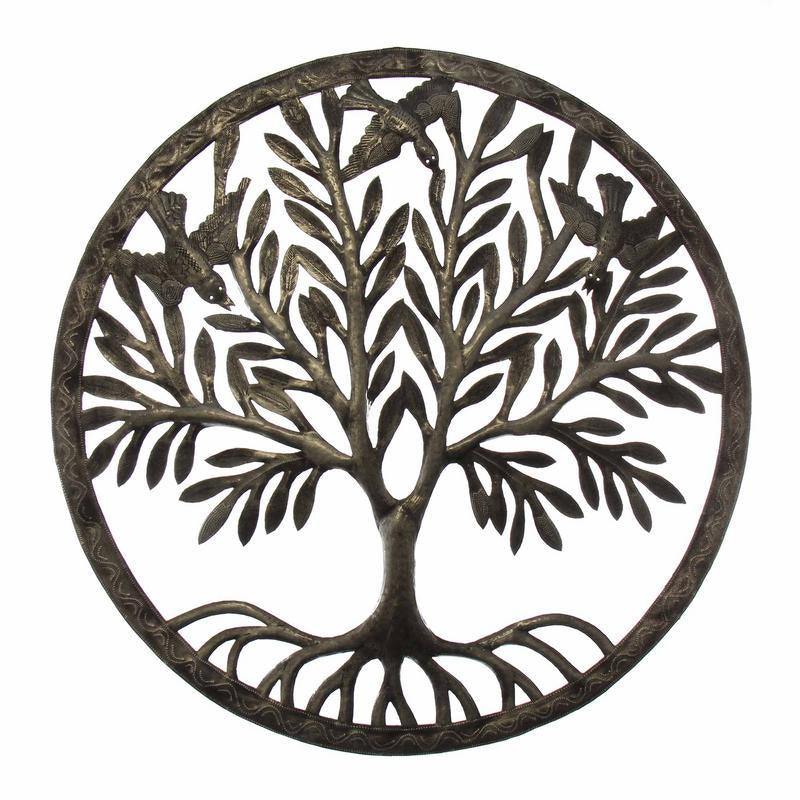 Tree of Life in Ring Wall Art - Croix des Bouquets - Flyclothing LLC