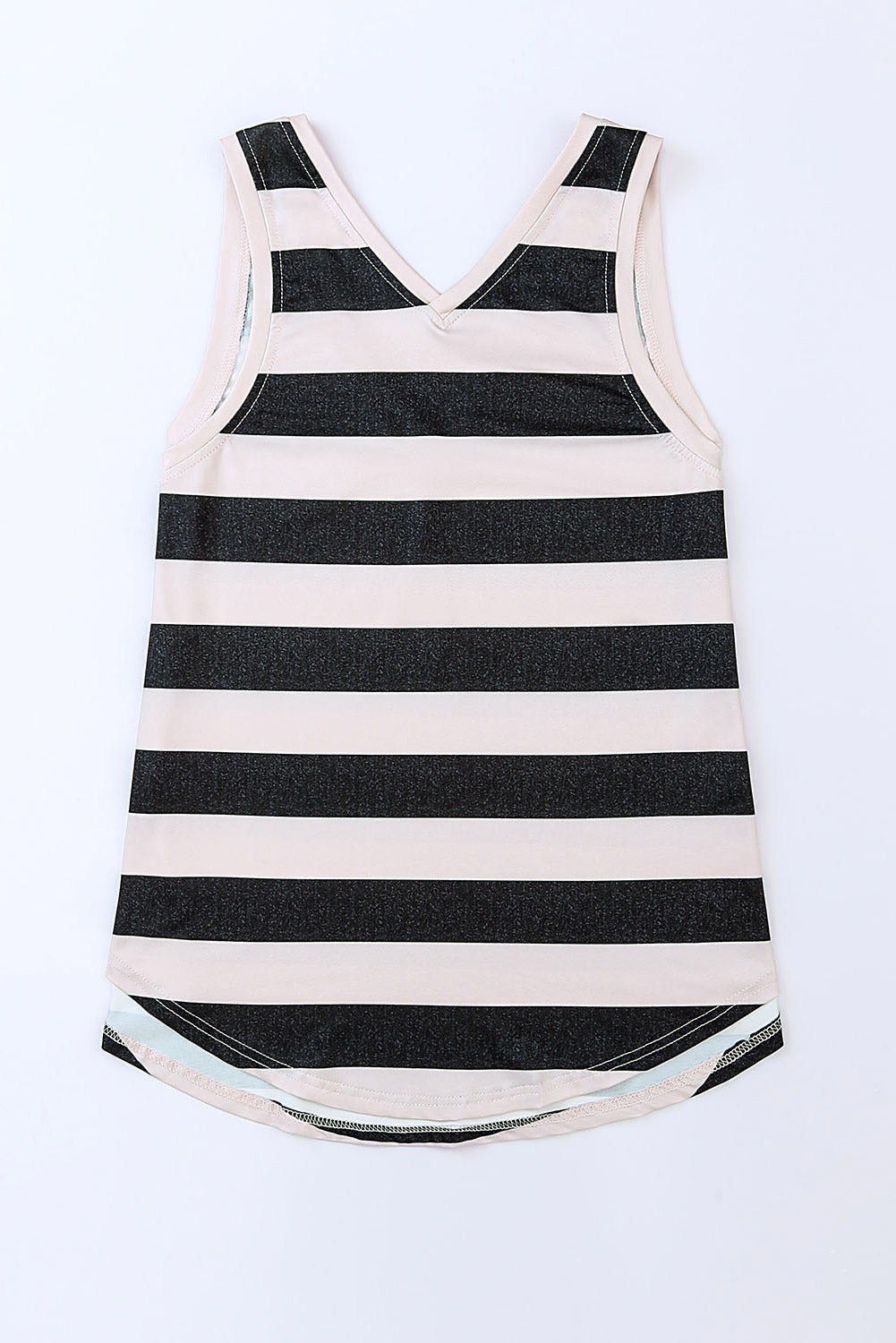 Striped V-Neck Tank - Flyclothing LLC