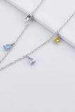 925 Sterling Silver Zircon Necklace - Flyclothing LLC