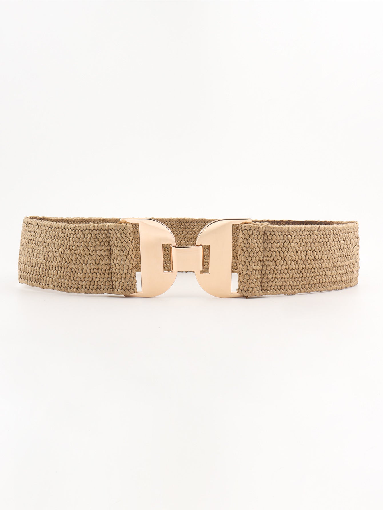 Alloy Buckle Elastic Belt - Trendsi