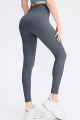 Slim Fit Wide Waistband Long Sports Pants - Flyclothing LLC