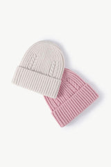 Cable-Knit Cuff Beanie - Trendsi