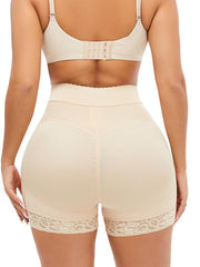 Full Size Lace Detail Hook-and-Eye Shaping Shorts - Flyclothing LLC