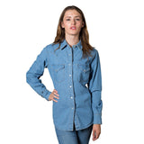 Rockmount Ranch Wear Womens Denim Western Shirt - Flyclothing LLC