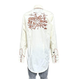 Rockmount Clothing Women's Ivory Vintage Rider Western Embroidery - Rockmount Clothing