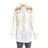 Rockmount Clothing Women's Ivory Vintage Rider Western Embroidery - Rockmount Clothing