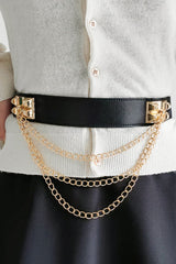 Elastic Belt with Chain - Flyclothing LLC