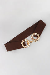 Zinc Alloy Buckle Elastic Belt - Flyclothing LLC