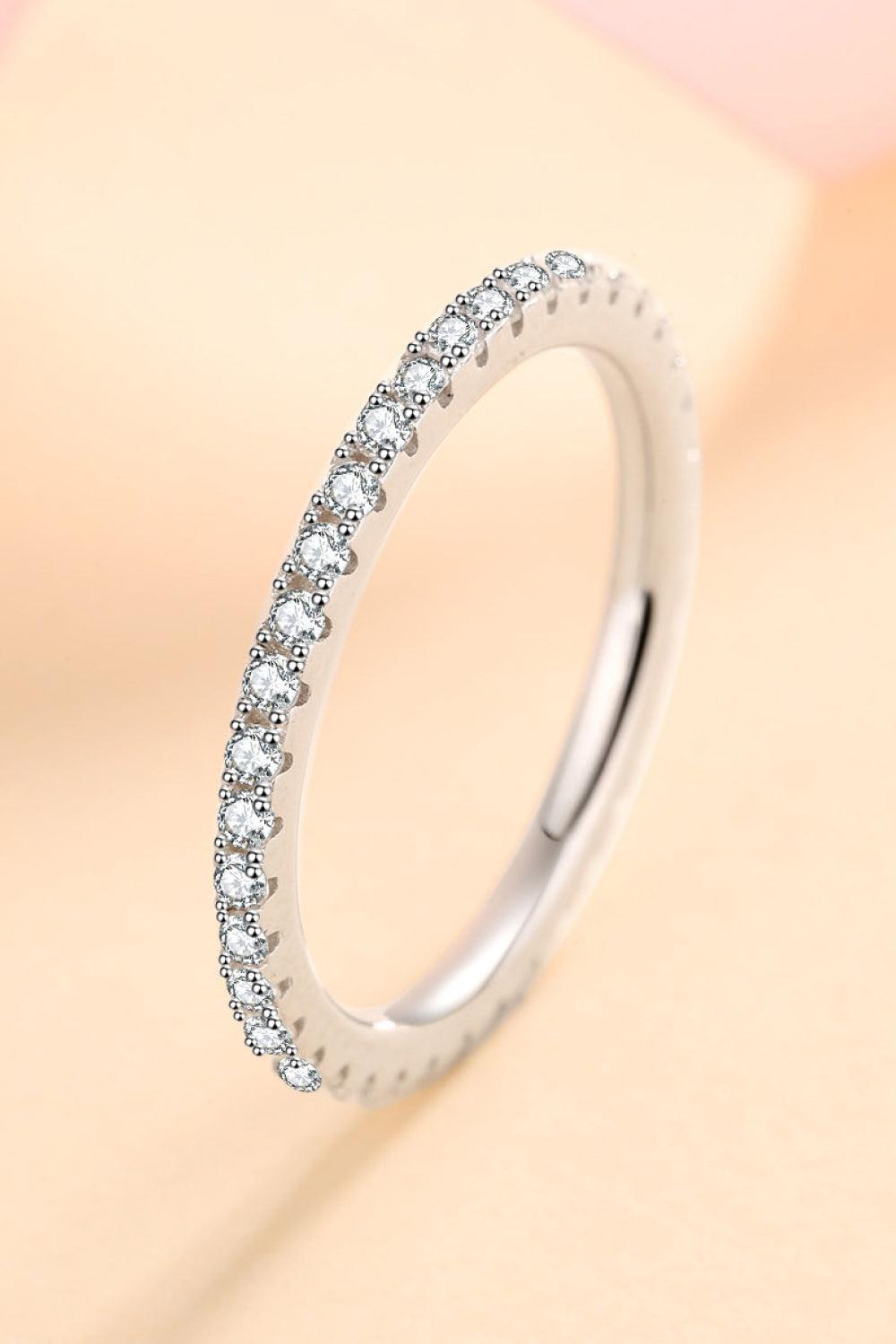 Curious Time 925 Sterling Silver Moissanite Ring - Flyclothing LLC