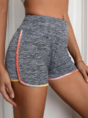 Heathered Wide Waistband Shorts - Flyclothing LLC