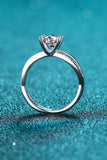 1 Carat Moissanite Crisscross Split Shank Ring - Flyclothing LLC