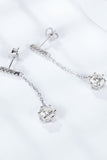 6-Prong Round Moissanite Drop Earrings - Flyclothing LLC