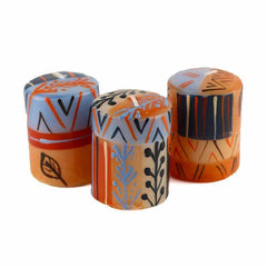 Hand Painted Candles in Uzushi Design (box of three) - Nobunto - Flyclothing LLC