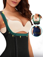 Full Size Side Zip Up Wide Strap Shapewear - Flyclothing LLC