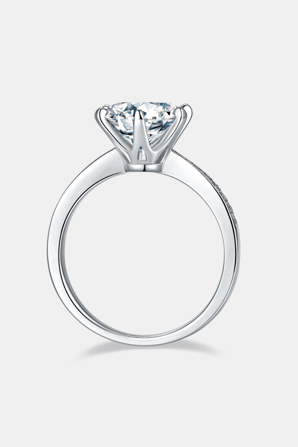 3 Carat Moissanite Side Stone Ring - Flyclothing LLC