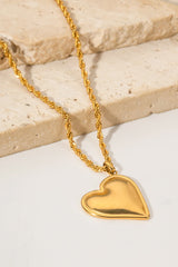 Heart Pendant Copper Necklace - Flyclothing LLC