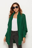 Open Front Dolman Sleeve Longline Cardigan - Flyclothing LLC