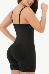 Full Size Zip Up Under-Bust Shaping Bodysuit - Trendsi