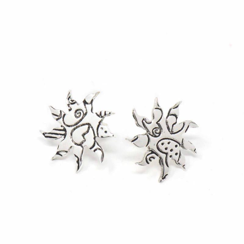 Stud Earrings, Sunburst - Flyclothing LLC