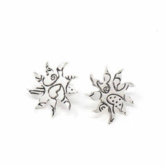 Stud Earrings, Sunburst - Flyclothing LLC