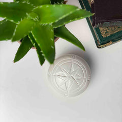 Compass Soapstone Sculpture, Natural Stone - SMOLArt