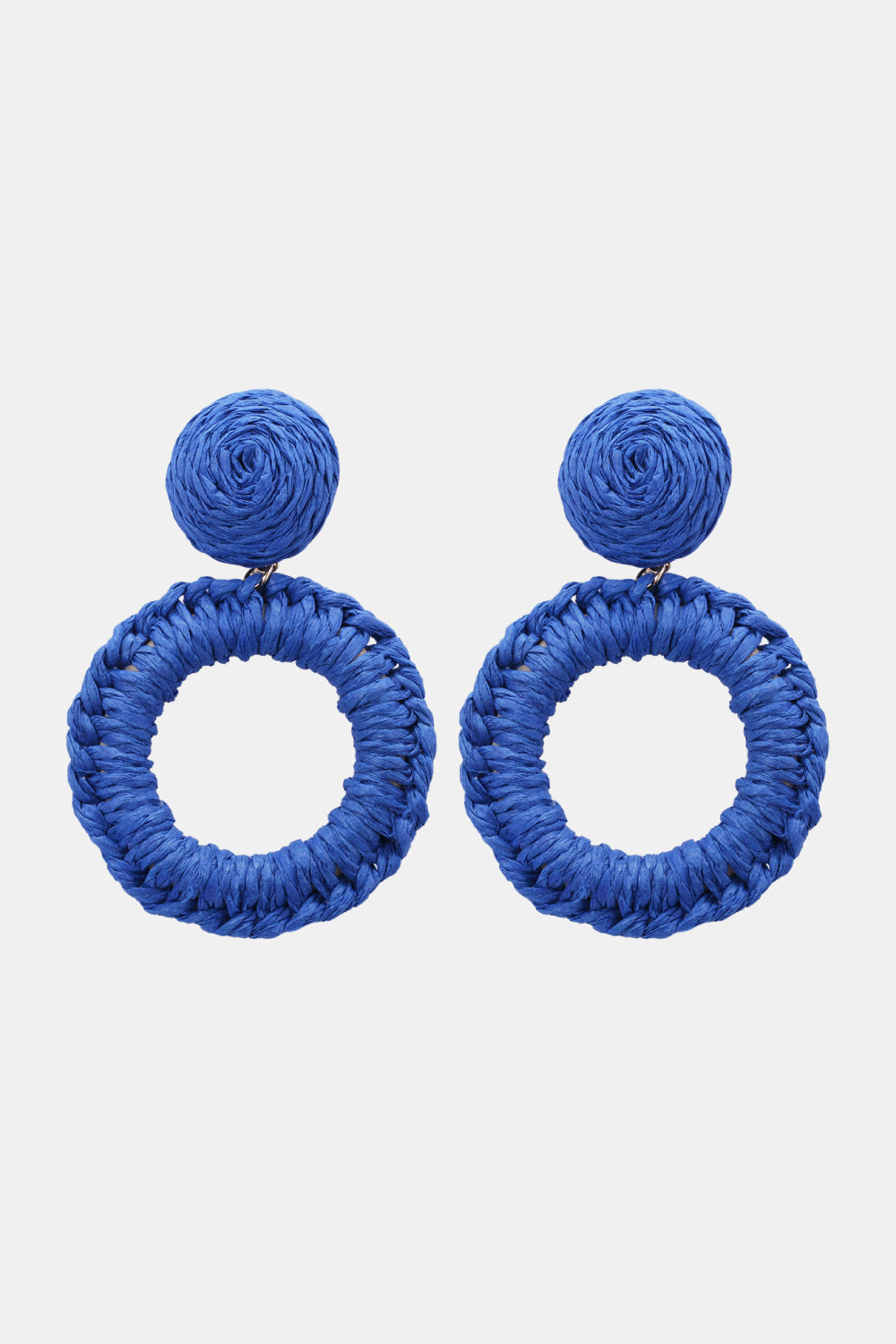 Tigers Pom Pom Earrings - Orange and Blue