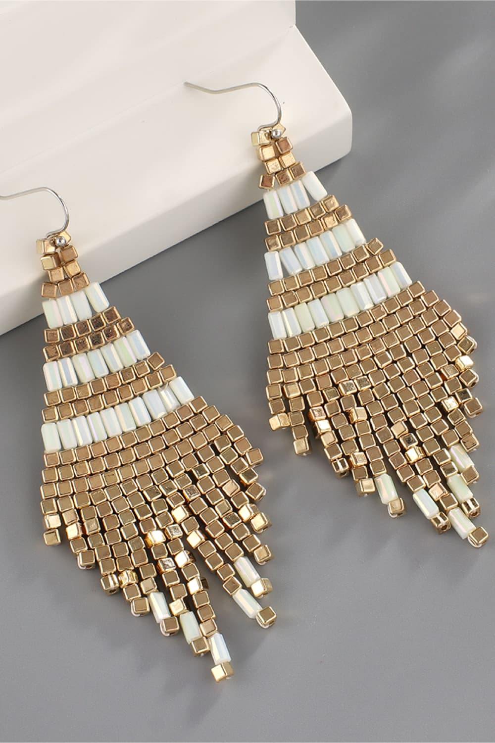 Beaded Dangle Earrings - Trendsi