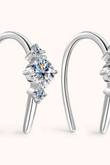 Moissanite 925 Sterling Silver Earrings - Flyclothing LLC