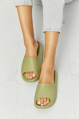 NOOK JOI In My Comfort Zone Slides in Green - Flyclothing LLC