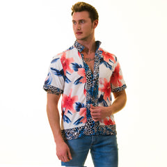 Gravity Homme Men's Weekend Shirt | Tropical Leopard - Flyclothing LLC