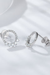 Moissanite Platinum-Plated Earrings - Flyclothing LLC