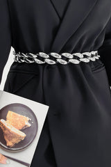 1.2" Width Acrylic Curb Chain Belt - Flyclothing LLC