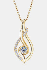 Moissanite 925 Sterling Silver Necklace - Flyclothing LLC