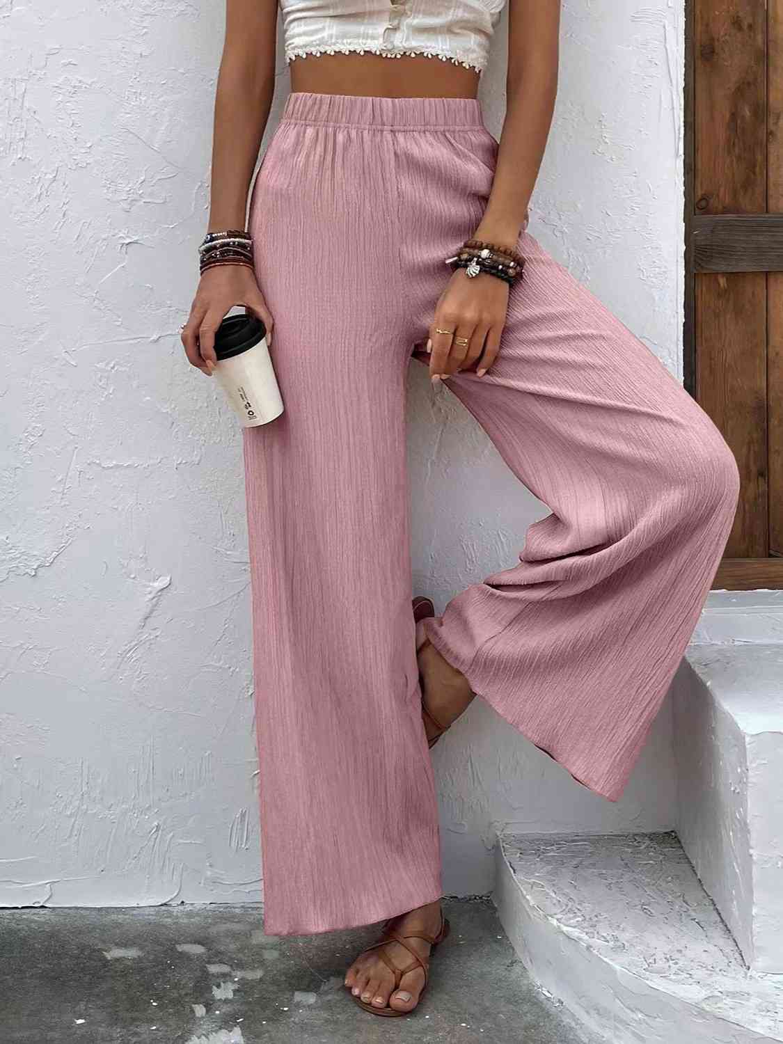 SHEIN High Waist Solid Corduroy Pants  Leg pants outfit, High waisted  pants outfit, Winter pants outfit