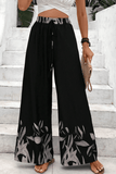 Drawstring High Waist Relax Fit Long Pants - Trendsi