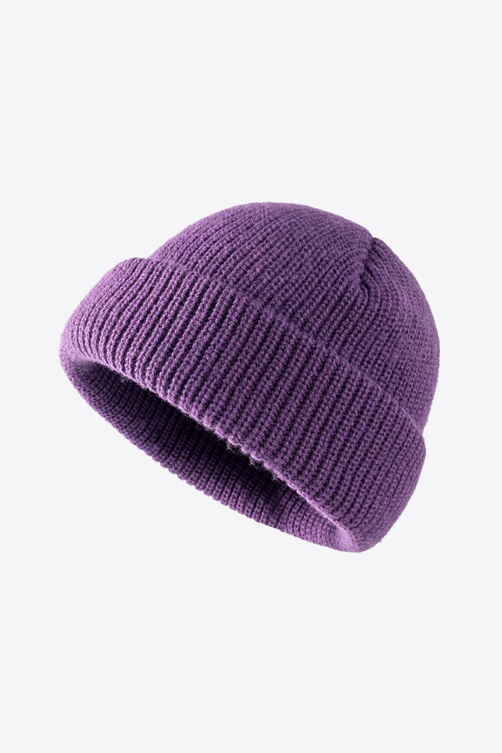 Calling For Winter Rib-Knit Beanie - Trendsi