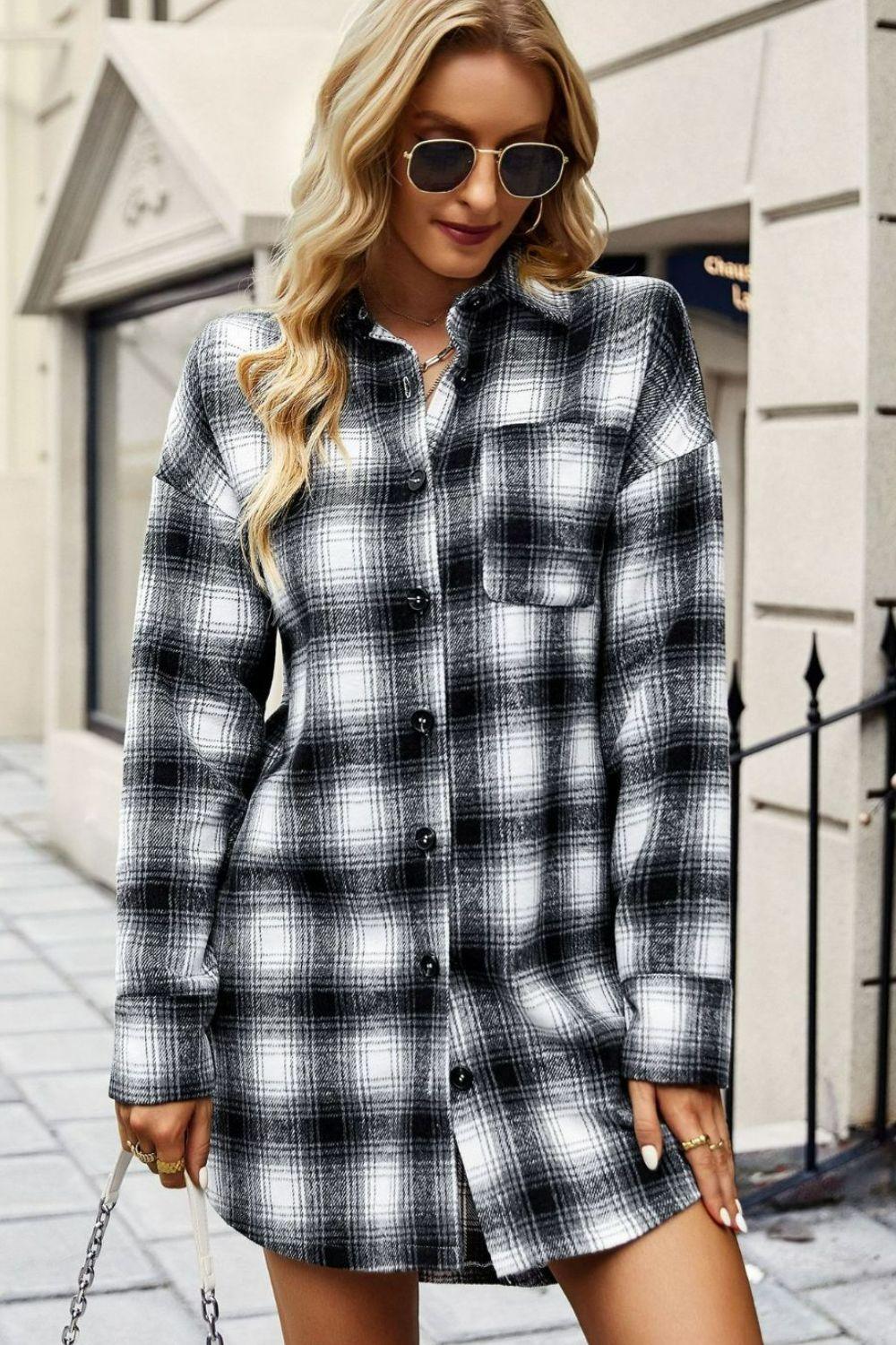 Plaid Long Sleeve Shirt – Flyclothing LLC