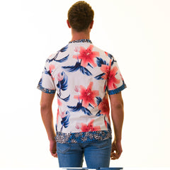 Gravity Homme Men's Weekend Shirt | Tropical Leopard - Flyclothing LLC