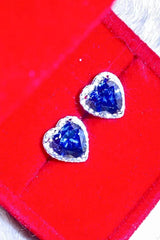 4 Carat Moissanite Heart-Shaped Stud Earrings - Flyclothing LLC