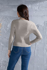 Halter Neck Long Sleeve Sweater - Flyclothing LLC