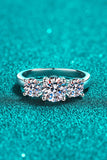 Stylish 925 Sterling Silver Moissanite Ring - Flyclothing LLC