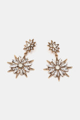 Zinc Alloy Star Shape Dangle Earrings - Flyclothing LLC