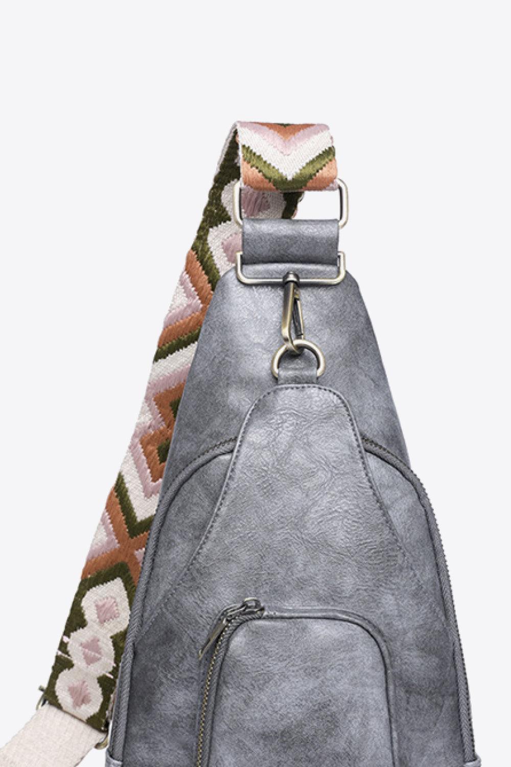 Take A Trip PU Leather Sling Bag - Flyclothing LLC