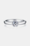 Moissanite 925 Sterling Silver Solitaire Ring - Flyclothing LLC