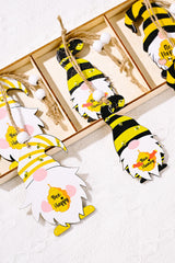 3-Pack Bee Wood Gnome Ornaments - Flyclothing LLC